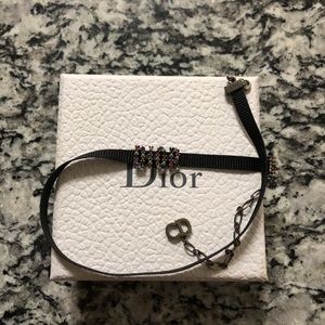 Authentic Christian DIOR Multicolored Stone Choker